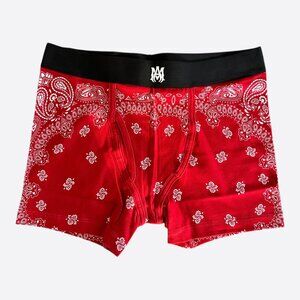 Amiri Red & White Bandana MA Logo Boxershorts